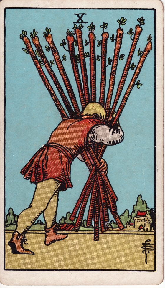 Dez de Paus — carta do tarô Rider-Waite