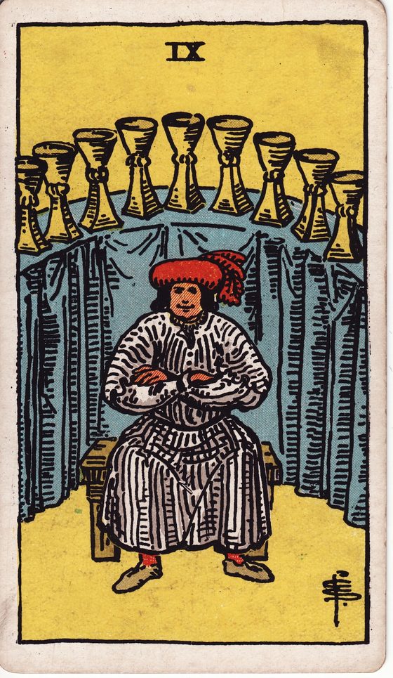 Nove de Copas — carta do tarô Rider-Waite
