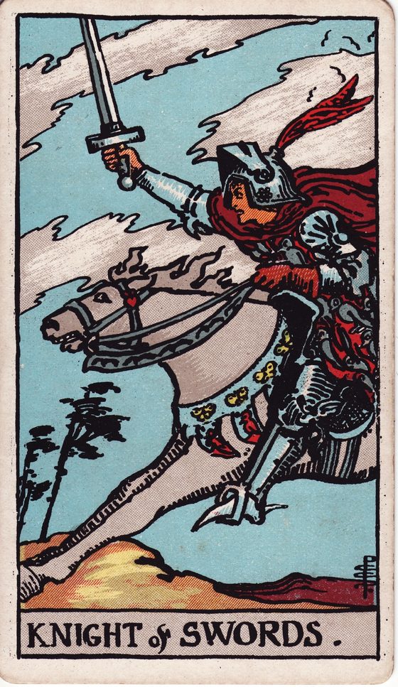Cavaleiro de Espadas — carta do tarô Rider-Waite