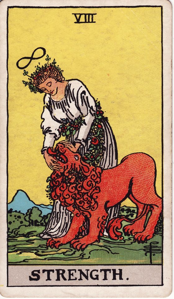 Força — carta do tarô Rider-Waite